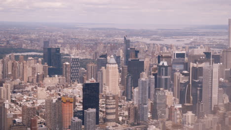 vista aérea del horizonte de la ciudad de nueva york