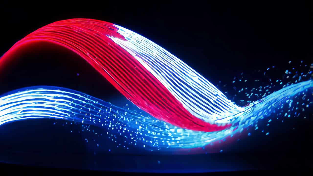 Abstract Light Painting with a Person