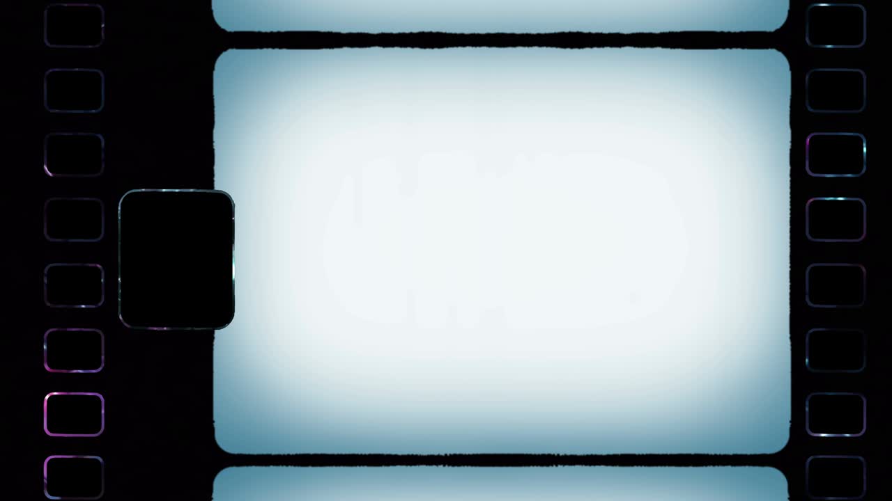 marco de animación retro vintage con ventanas vibrantes y efectos para crear imitación de películas archivadas