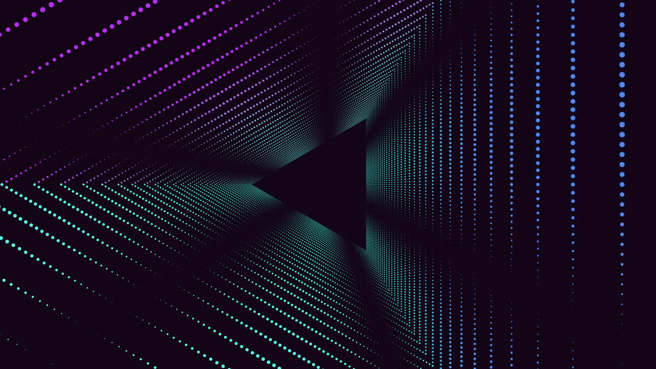 Futuristic geometric artwork with vibrant colors