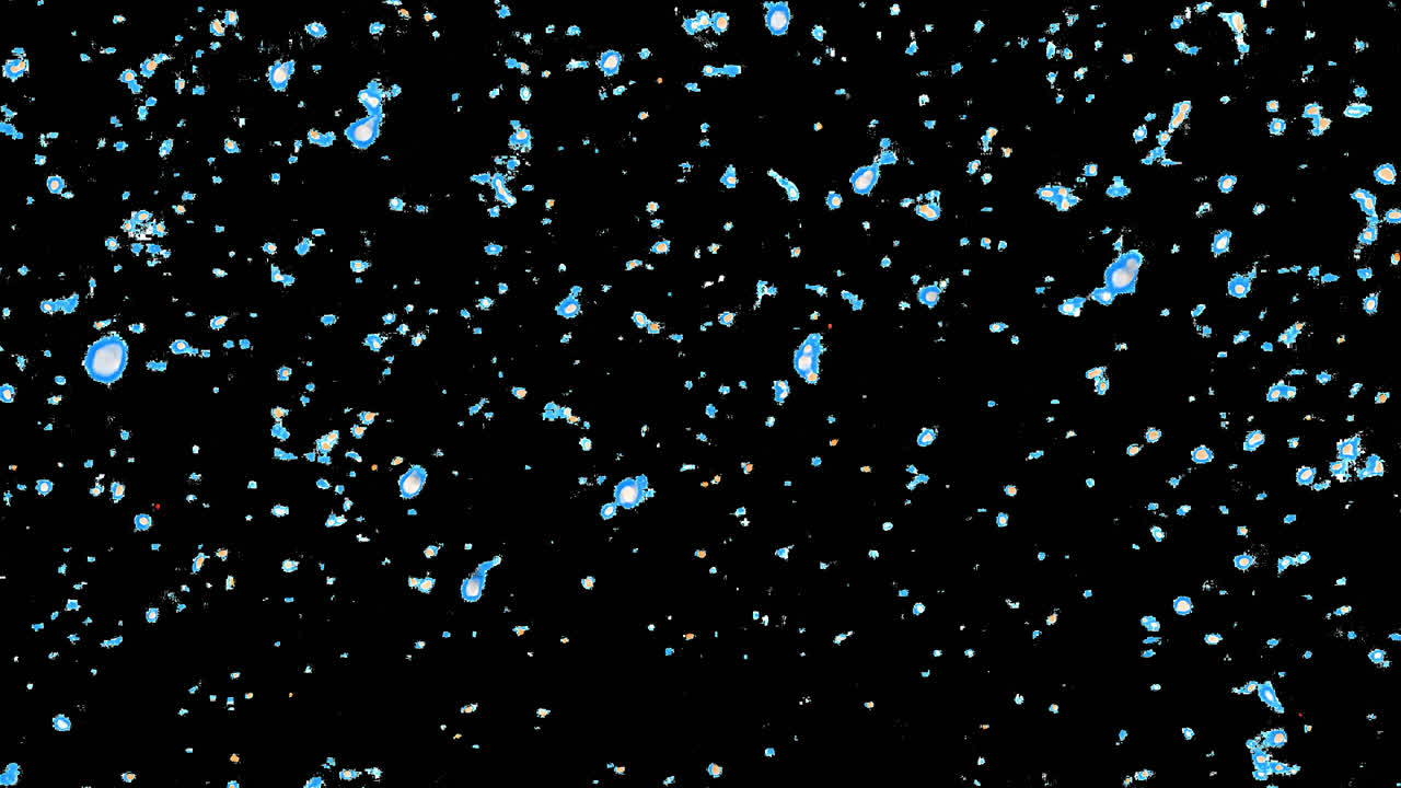 Dark starry night sky animated overlay, transparent 4K video, alpha channel, ProRes 4444