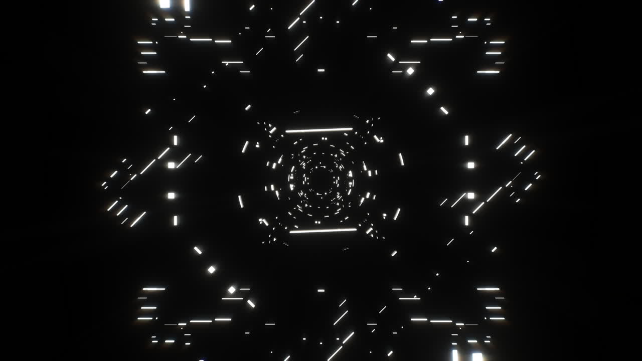 추상적인 반이는 터널 시각