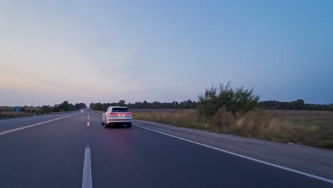 Audi e tron profile view. Audi e tron, a fully electric car on highway