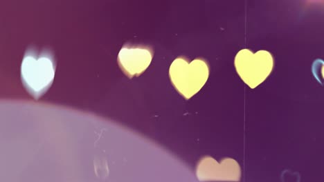 blurred heart lights background