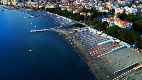 boats moored in the beach 4k