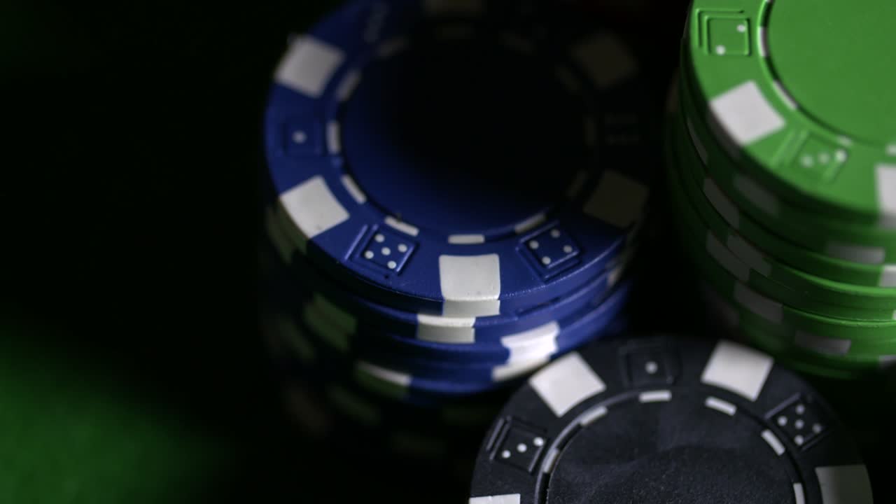 fichas de póquer vista superior giratoria 2