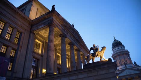 exterior shot of konzert concert house in berlin germany at night 7