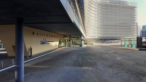 front entrance of berlaymont, european commission hq