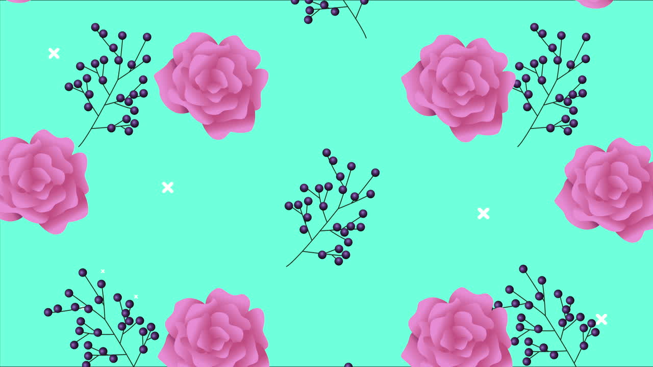 은 장미 패턴으로 아름다운 꽃 장식