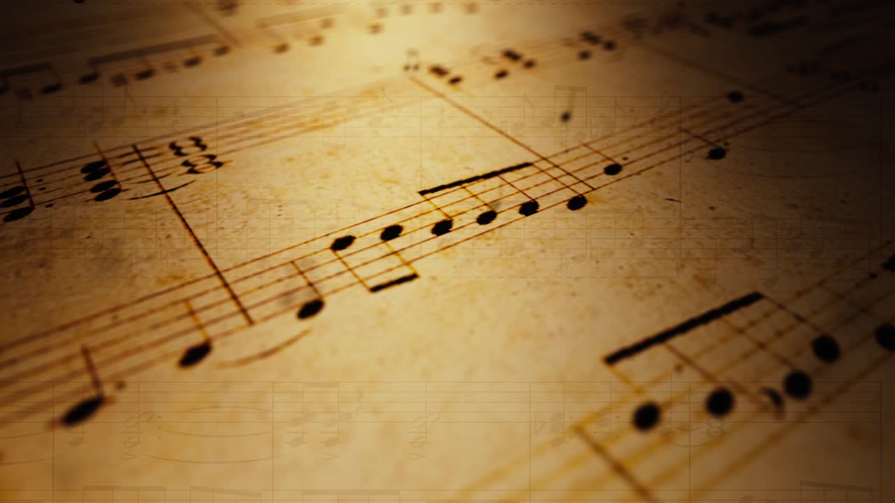 빈티지 노트 음악