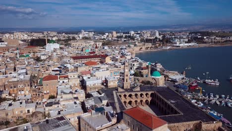 city akko, israel, aerial view