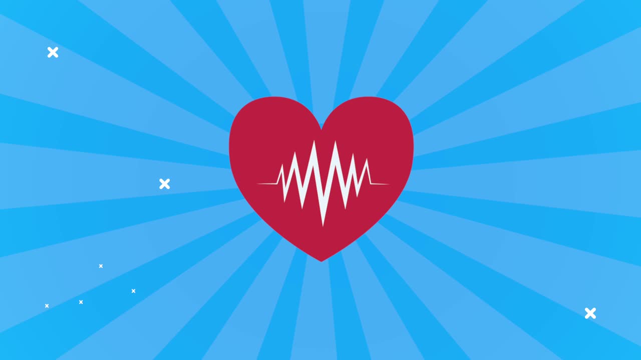 cardio cardíaco con animación del pulso