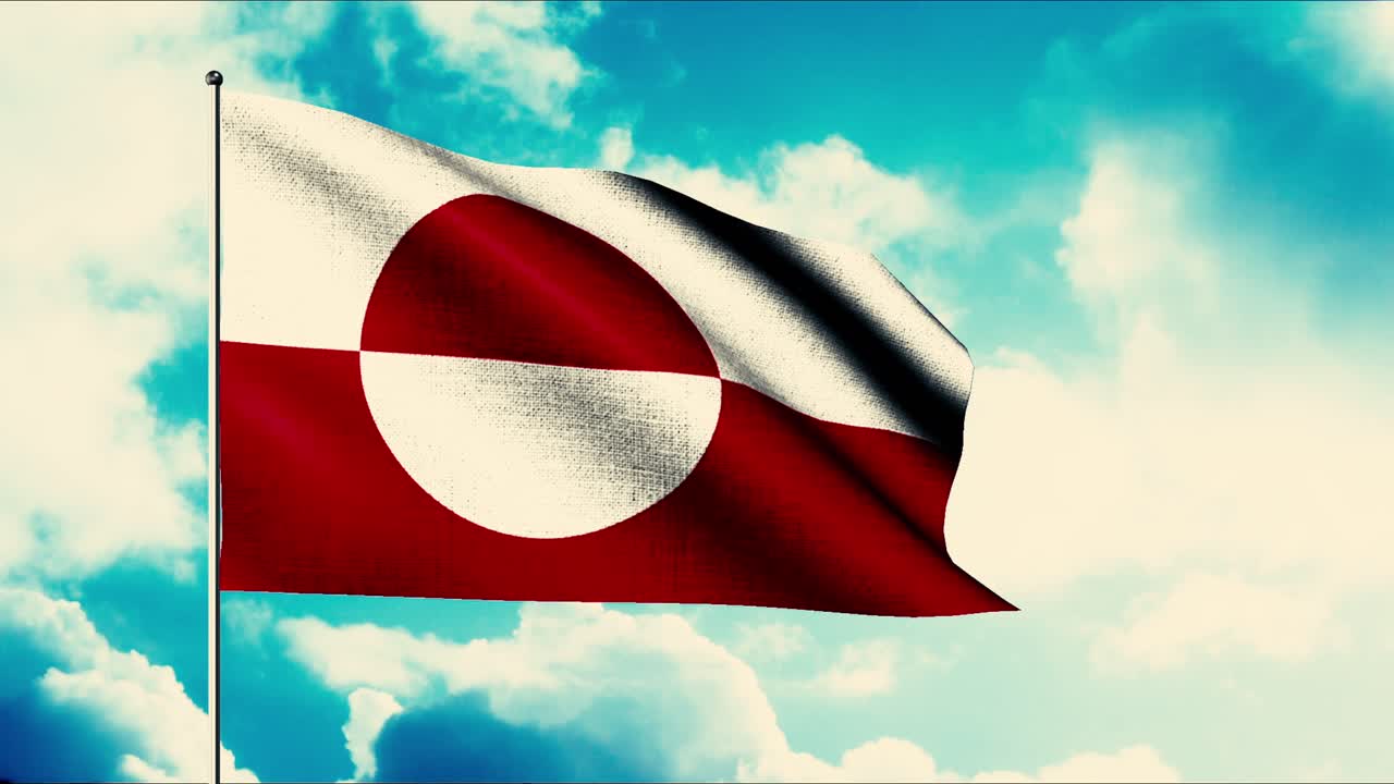 바람에 흔들리는 그린란드 발