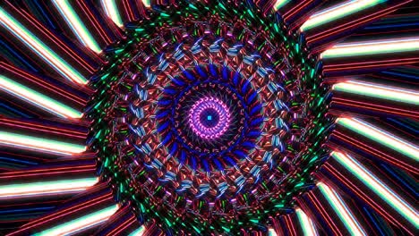movimiento de onda de línea, colorido, sobre un fondo negro