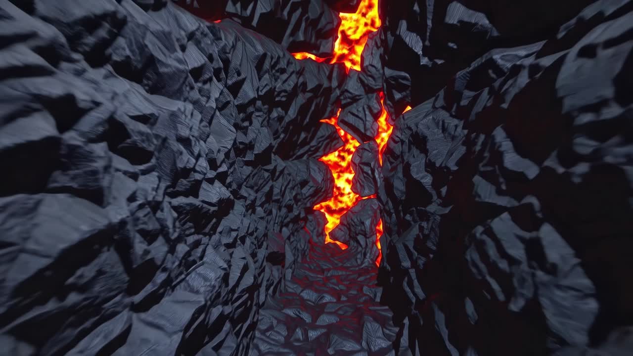 Cave with Lava Flow
