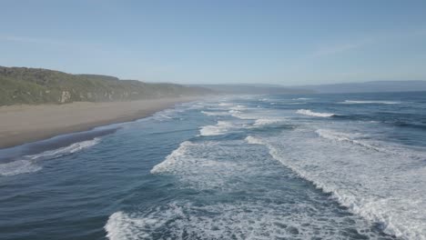 long sand beach in south chile in south america