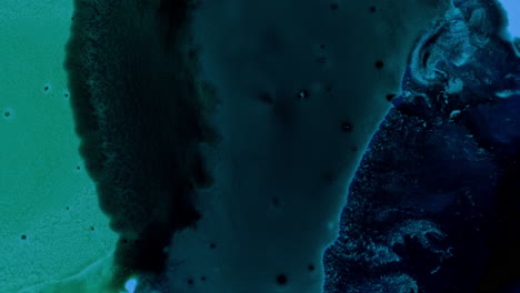 dark ocean, visual ink dye visual, sea inspired, green color gush spreading