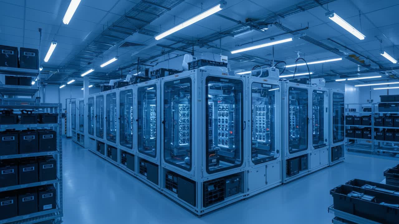 Advanced Technology Facility Featuring High-Tech Machinery and Automated Processes in a Modern Industrial Environment Focused on Precision and Efficiency