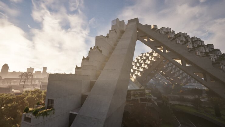 Architettura cittadina futuristica