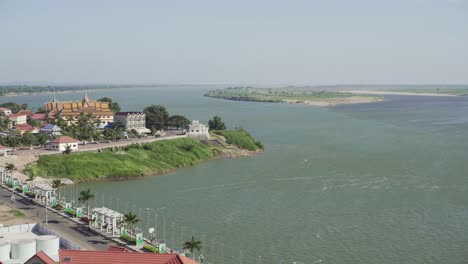 Cambodian-temple-in-Kampong-Cham-next-to-famous-Mekong-River-in-Asia