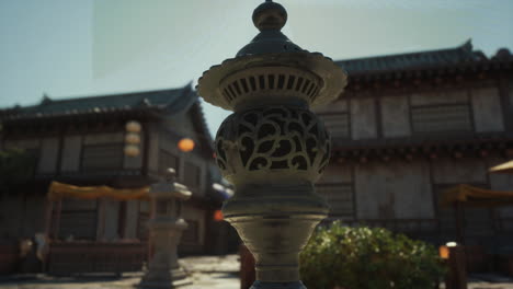 closeup of a traditional japanese lantern