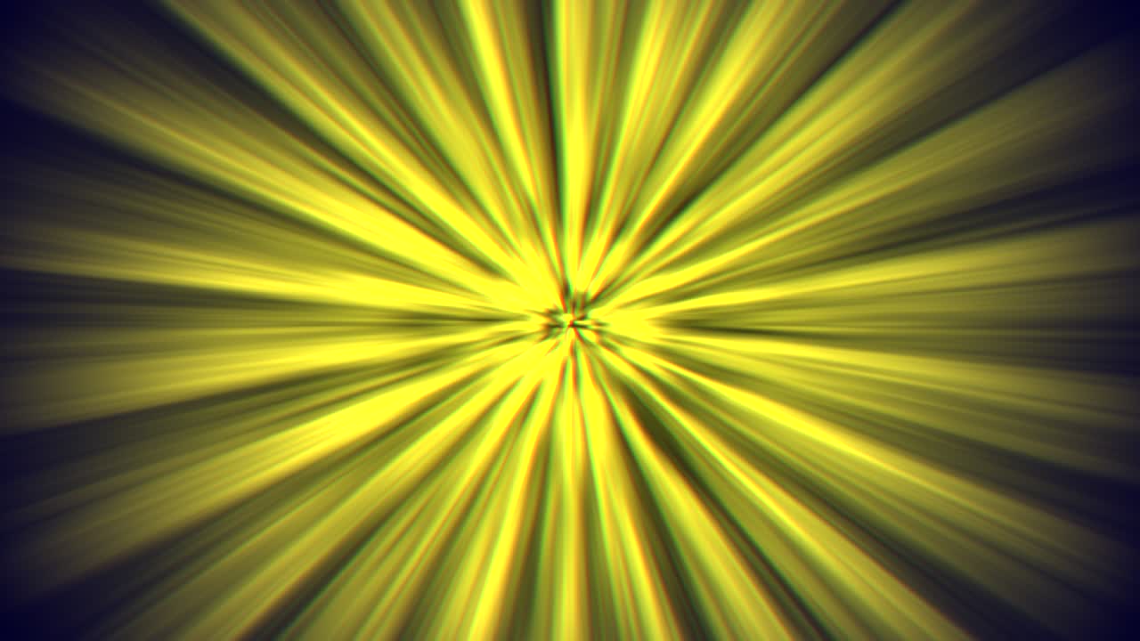Abstract yellow rays and lines in 80s style