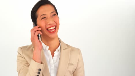 businesswoman talking on mobile phone