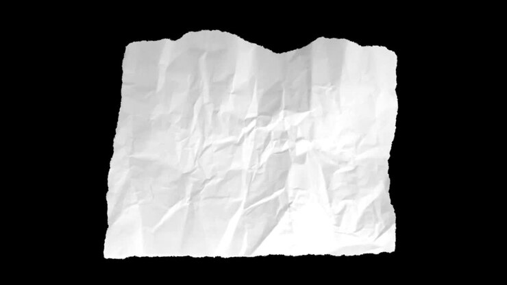 Crumpled White Paper Texture
