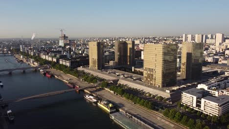Bibliotheque Nationale Francois Mitterrand or National Library of France, Aerial