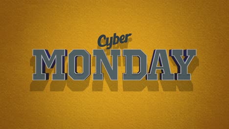 vibe retro: cyber monday en el estilo clásico de los 80 con textura grunge