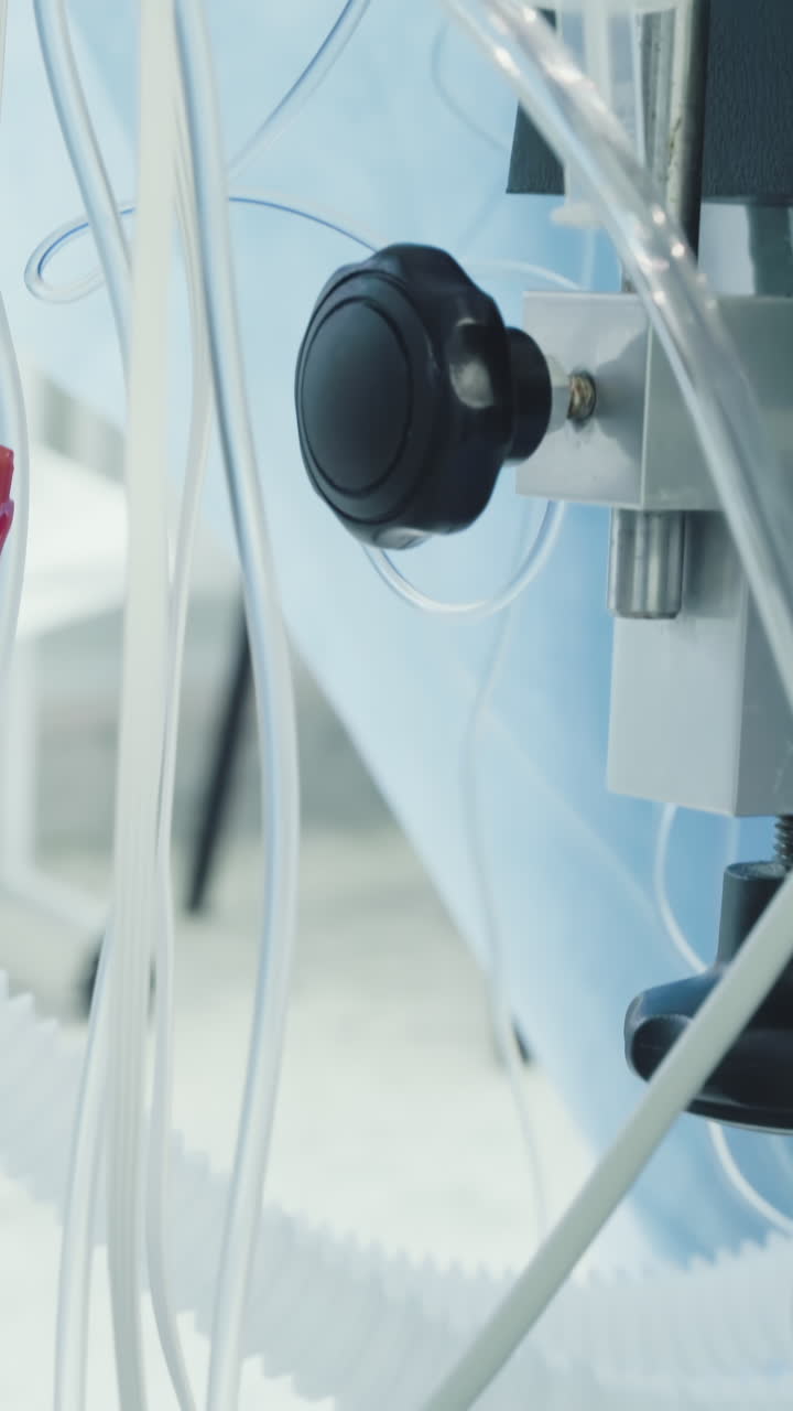 심폐소생술 기계의 튜브: 수술실에서 수술 중에 심장과 폐의 적절한 기능을 유지하기 위한 필수적인 의료 장비