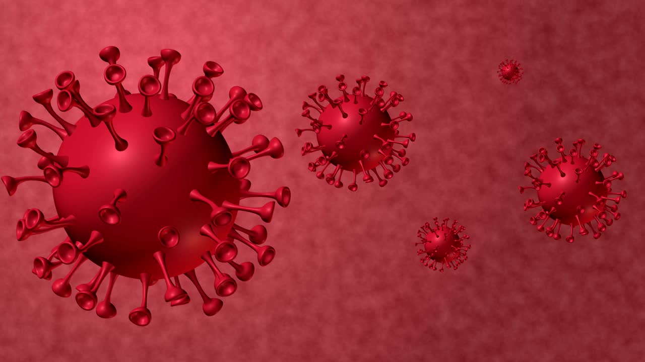 Loop de Fundo de Animação 3D de Coronavírus