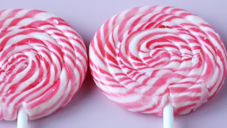 close up of lollipop candy on table