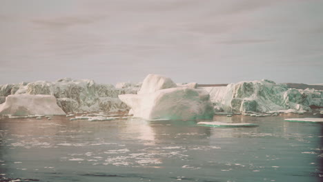 stunning icebergs in the arctic or antarctic