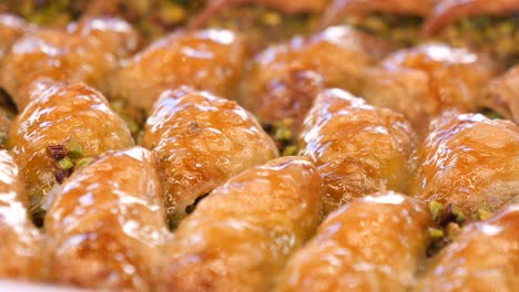 close-up of delicious baklava