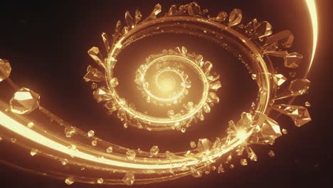golden crystal spiral