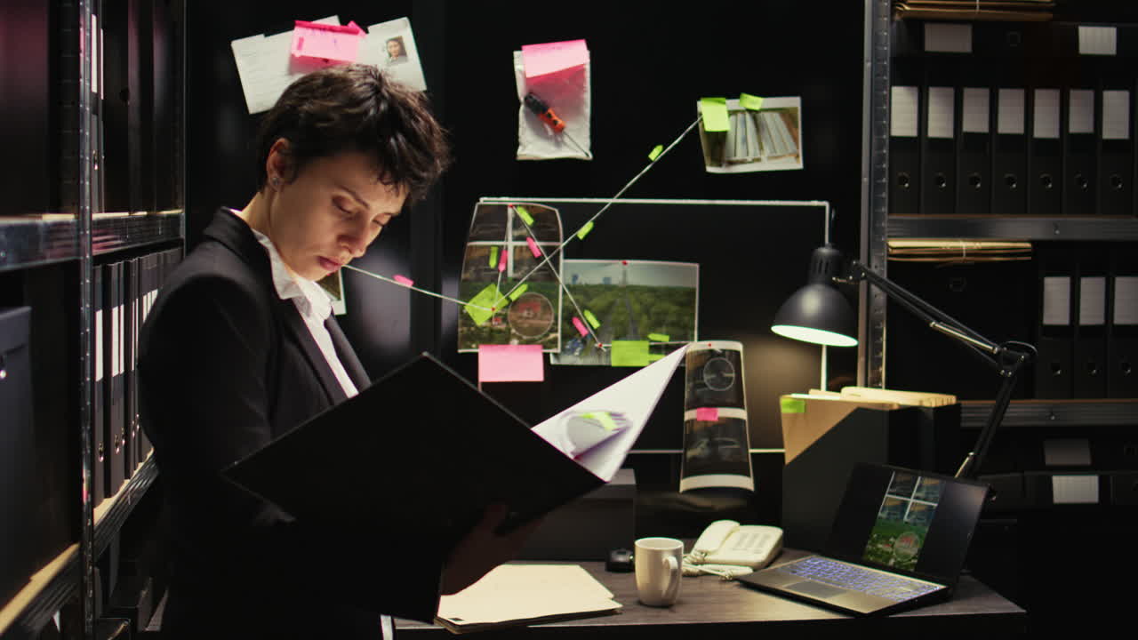 Investigator at Work in an Office