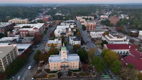 downtown athens georgia at sunrise