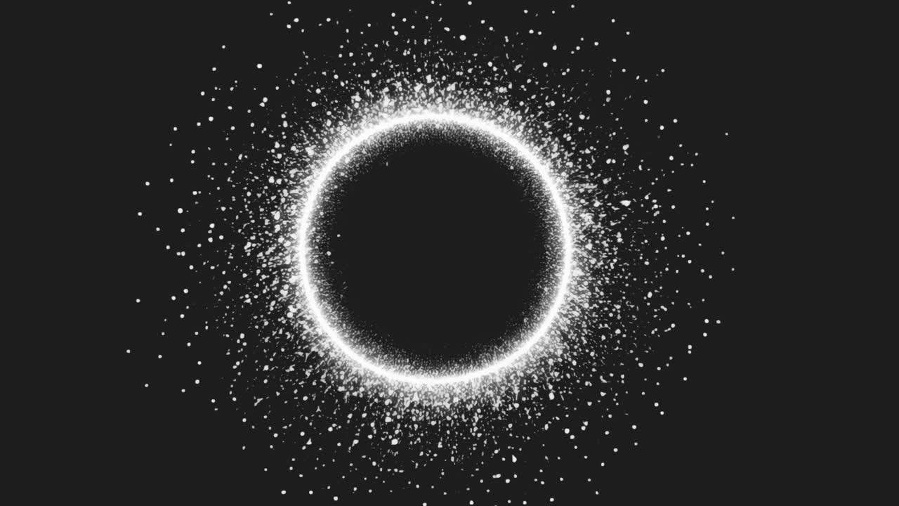 Abstract Sparkling Circle