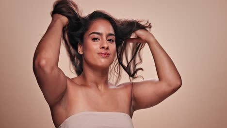 beautiful woman with natural hair