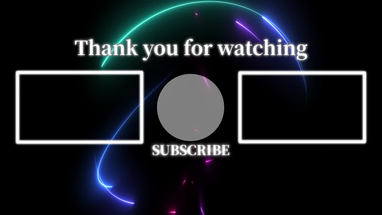 멋진 엔딩 카드 엔딩 스크린 모션 그래픽