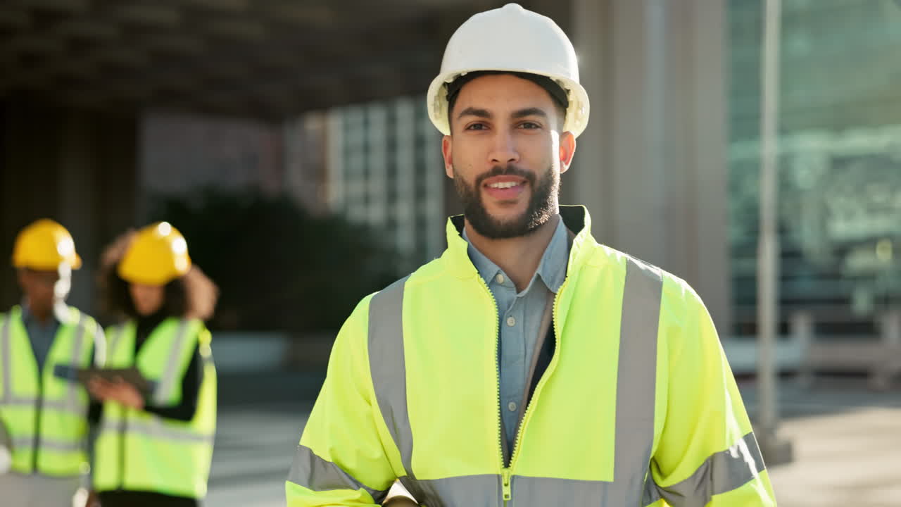 hombre feliz, arquitecto y constructor