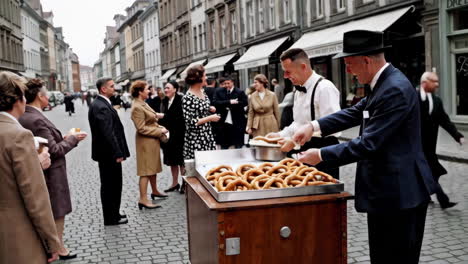 1950s european city street scenes