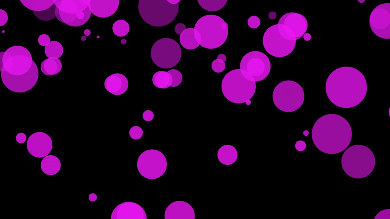 Black background with moving circles