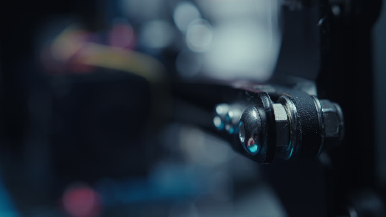 Close-up of a mechanical component