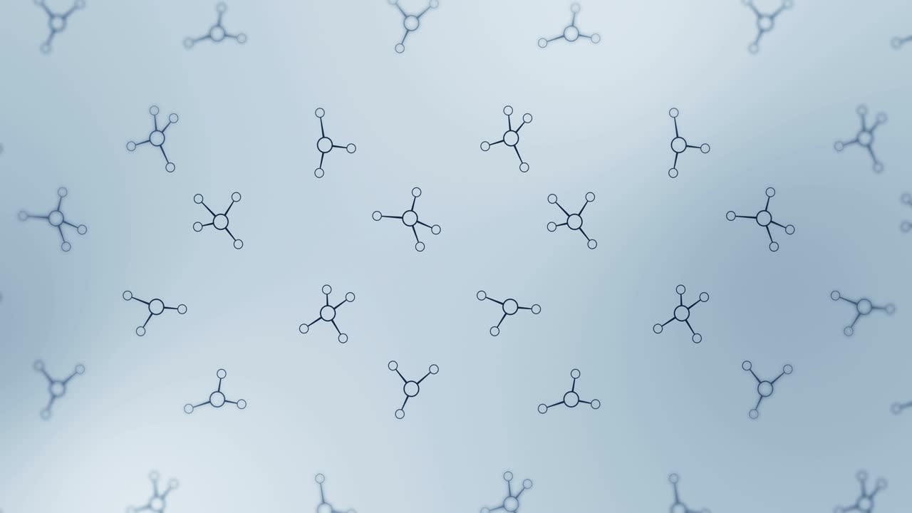 estructura molecular. tecnología de alta tecnología de la ingeniería genética. biología, genética, química. molécula en animación de bucle. concepto de tecnología médica.