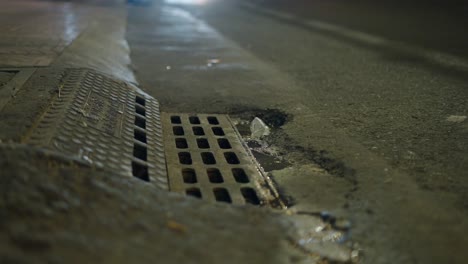 night street drainage