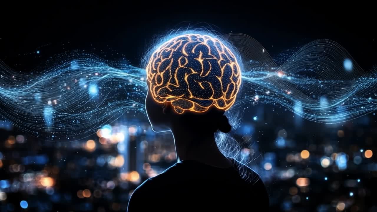 Concetto di cervello AI
