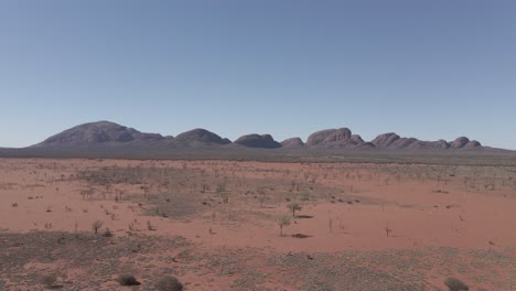 kata tjuta in the outback landscape at red centre in northern territory, australia