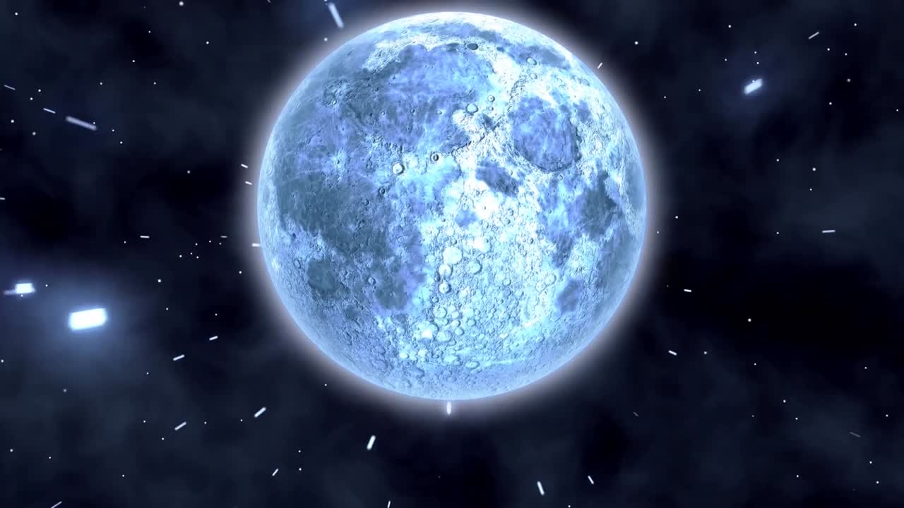 estrellas y luna por la noche